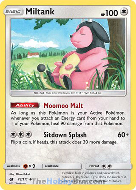 Miltank Crimson Invasion Uncommon #78/111