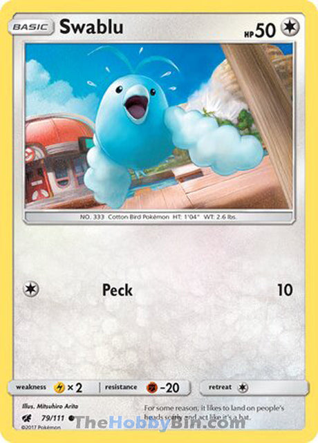 Swablu Crimson Invasion Common #79/111