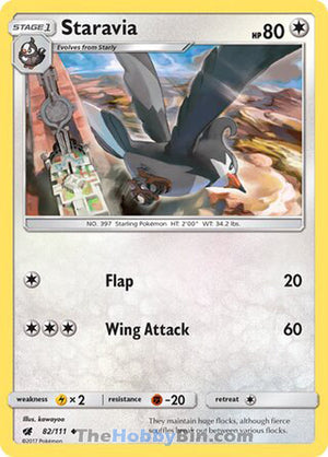 0082 Staravia Uncommon Crimson Invasion