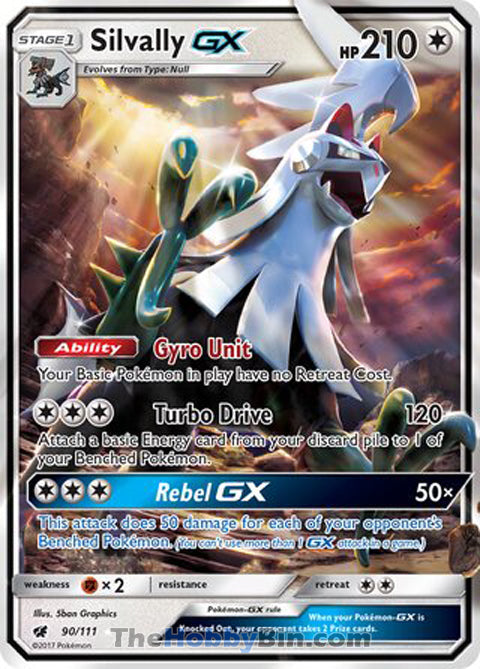 Silvally GX #90/111 Ultra Rare - Crimson Invasion Pokemon card