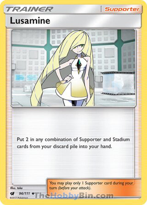 Lusamine #96/111 Uncommon - Crimson Invasion Pokemon card