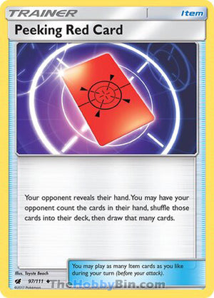 0097 Peeking Red Card Uncommon Crimson Invasion
