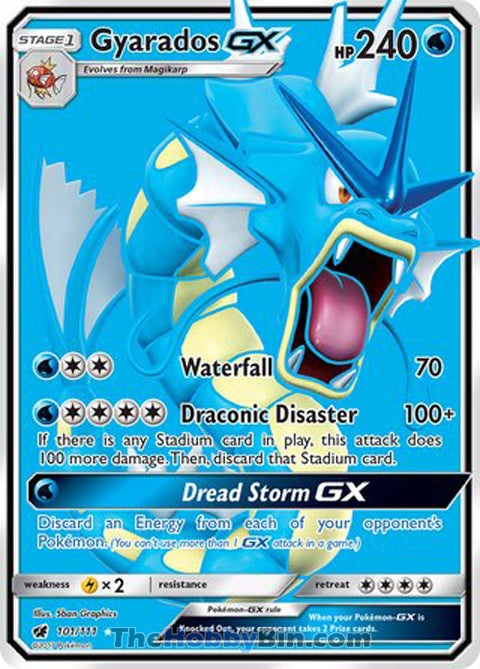 Gyarados GX #101/111 Ultra Rare - Crimson Invasion Pokemon card
