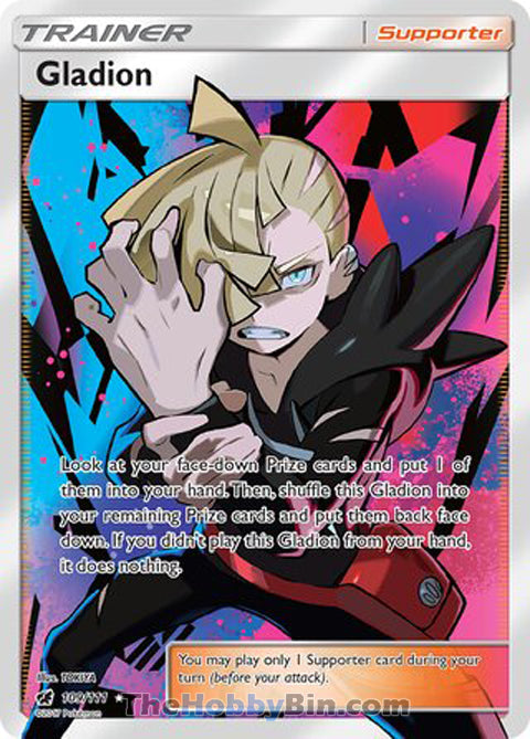 Gladion #109/111 Ultra Rare - Crimson Invasion Pokemon card
