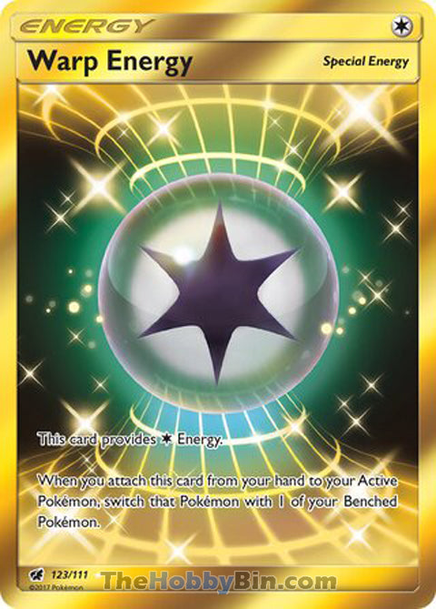 Warp Energy #123/111 Secret Rare - Crimson Invasion Pokemon card