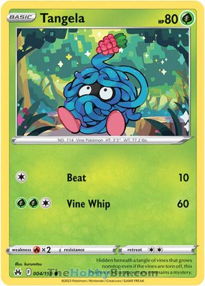 0004 Tangela Common Crown Zenith