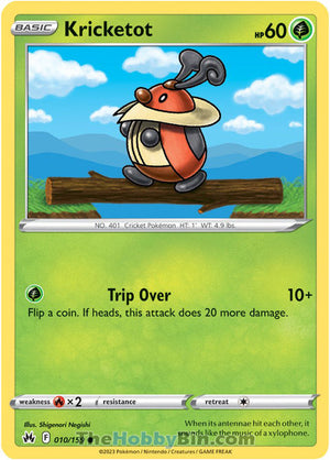 0010 Kricketot Common Crown Zenith