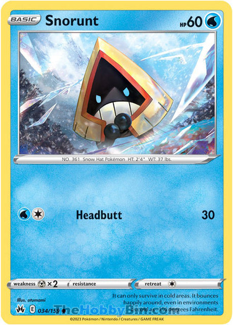 Snorunt Crown Zenith Common #034/159