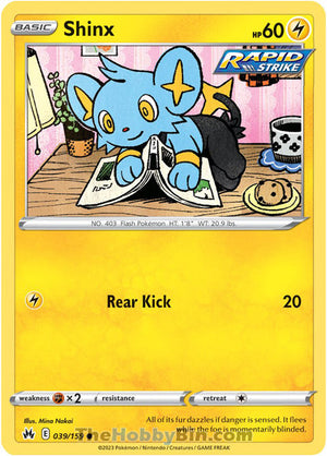 0039 Shinx Common Crown Zenith