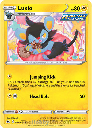0041 Luxio Uncommon Crown Zenith