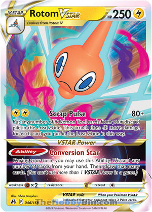 0046 Rotom VSTAR Ultra Rare Crown Zenith