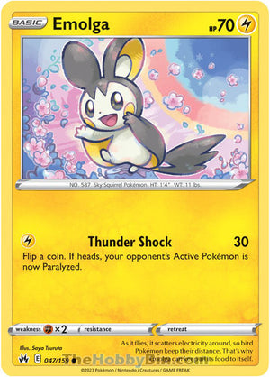 0047 Emolga Common Crown Zenith