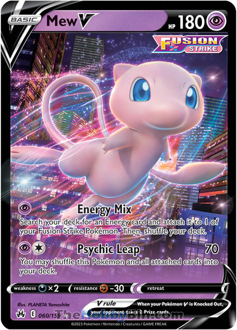 Mew V #60/159 Ultra Rare - Crown Zenith Pokemon card