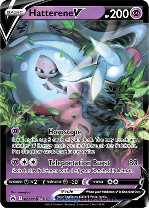 0065 Hatterene V Ultra Rare Crown Zenith