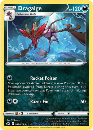 0082 Dragalge Rare Crown Zenith