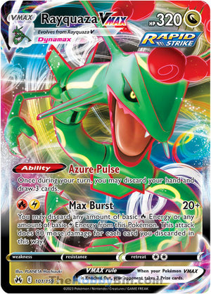0101 Rayquaza VMAX Ultra Rare Crown Zenith