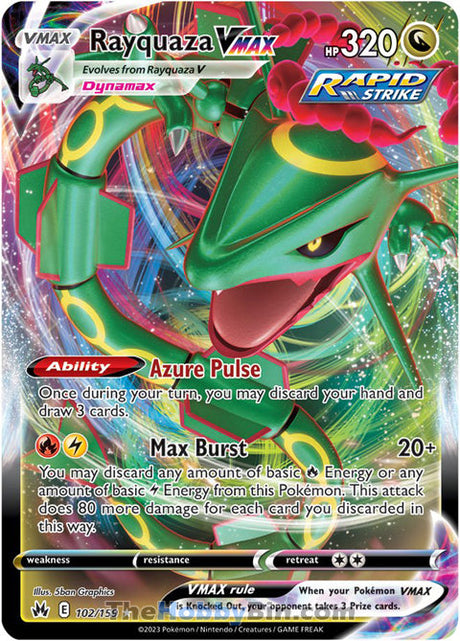 Rayquaza VMAX Crown Zenith Ultra Rare #102/159