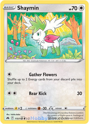 0115 Shaymin Uncommon Crown Zenith