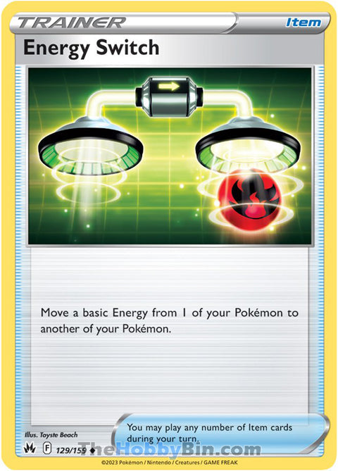 Energy Switch #129/159 Uncommon - Crown Zenith Pokemon card