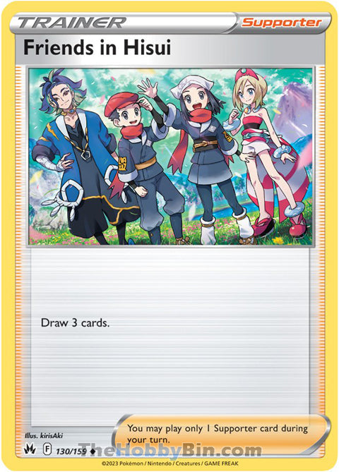 Friends in Hisui #130/159 Uncommon - Crown Zenith Pokemon card