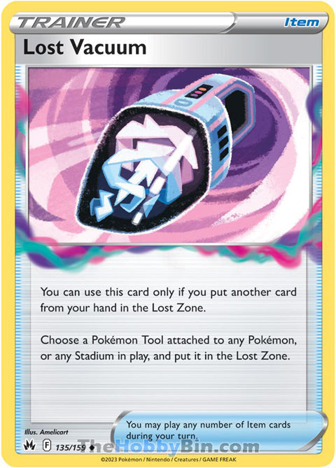Lost Vacuum #135/159 Uncommon - Crown Zenith Pokemon card