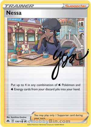 0136 Nessa Holo Rare Crown Zenith