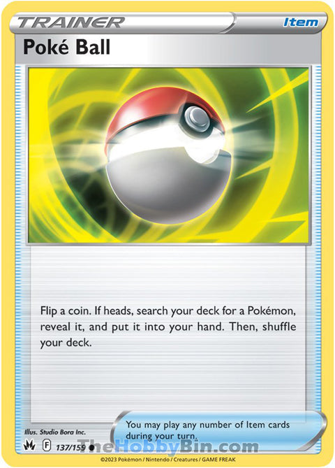 Poke Ball Crown Zenith Common #137/159