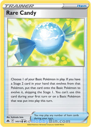 0141 Rare Candy Uncommon Crown Zenith