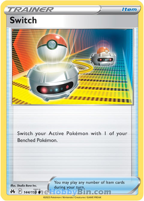 Switch #144/159 Common - Crown Zenith Pokemon card