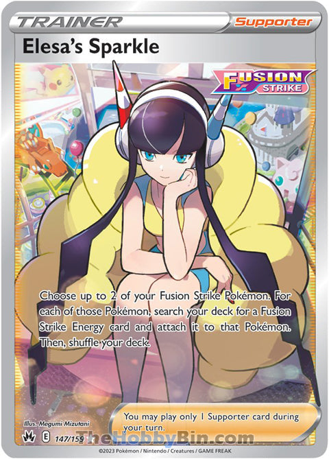 Elesa's Sparkle #147/159 Ultra Rare - Crown Zenith Pokemon card
