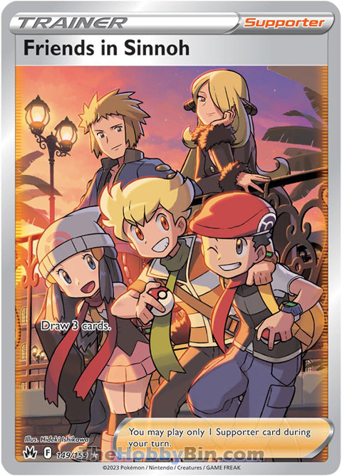 Friends in Sinnoh #149/159 Ultra Rare - Crown Zenith Pokemon card