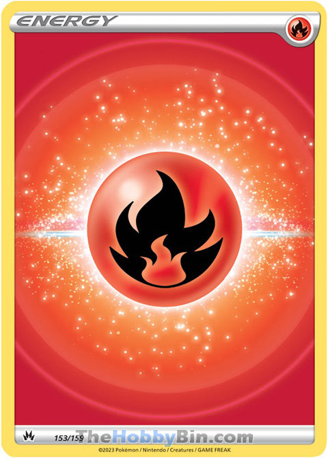Fire Energy #153/159 Ultra Rare - Crown Zenith Pokemon card
