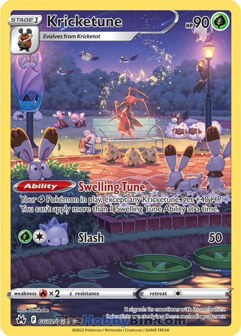 Kricketune #GG02/GG70 Ultra Rare - Crown Zenith Pokemon card