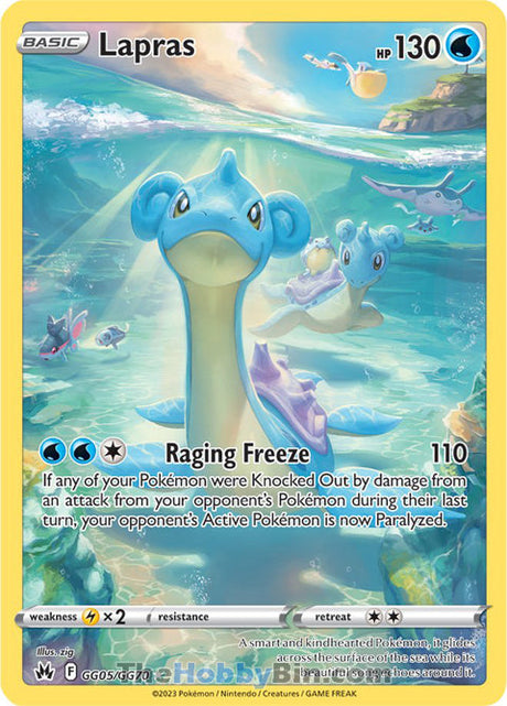 Lapras Crown Zenith Ultra Rare #GG05/GG70