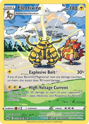 GG008 Electivire Ultra Rare Crown Zenith
