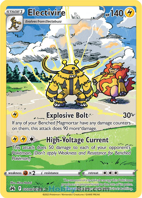 Electivire Crown Zenith Ultra Rare #GG08/GG70