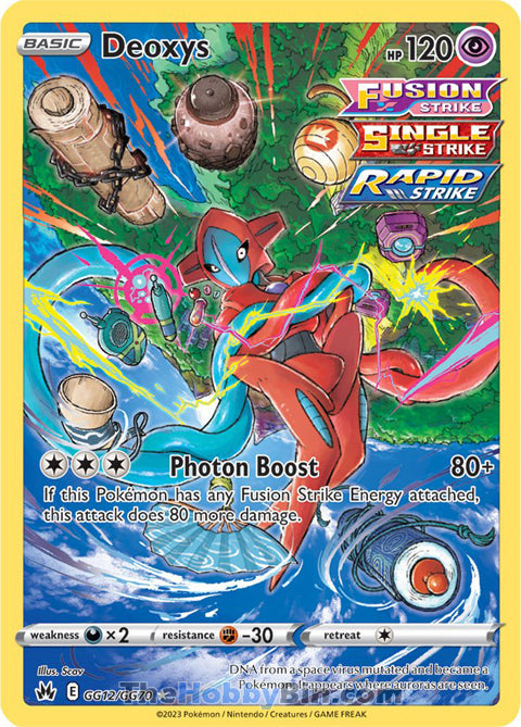 Deoxys #GG12/GG70 Ultra Rare - Crown Zenith Pokemon card