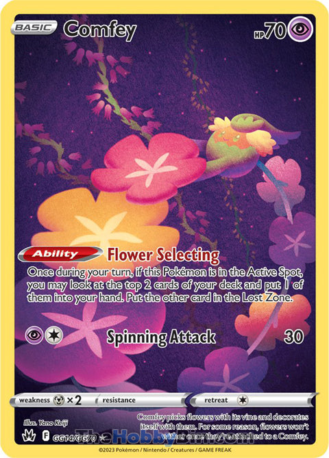 Comfey #GG14/GG70 Ultra Rare - Crown Zenith Pokemon card