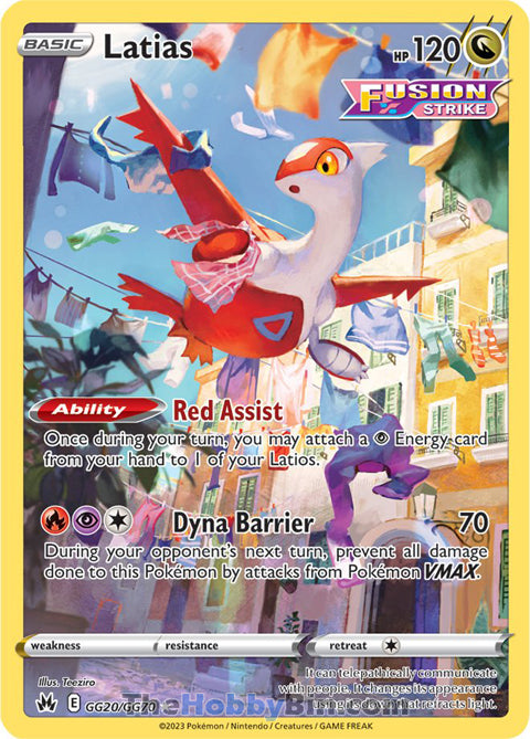 Latias #GG20/GG70 Ultra Rare - Crown Zenith Pokemon card