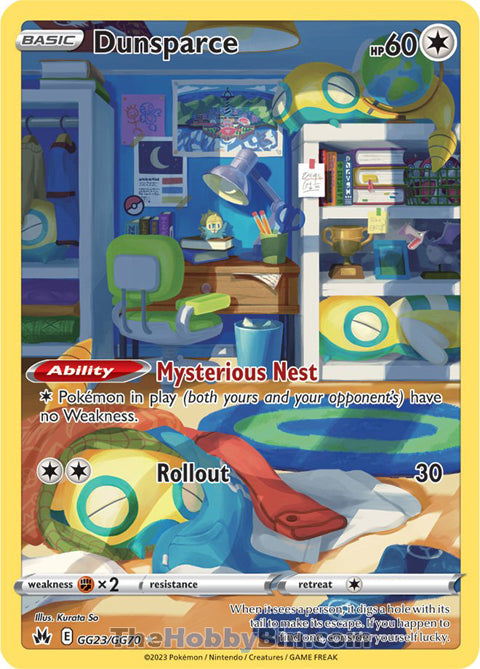 Dunsparce #GG23/GG70 Ultra Rare - Crown Zenith Pokemon card