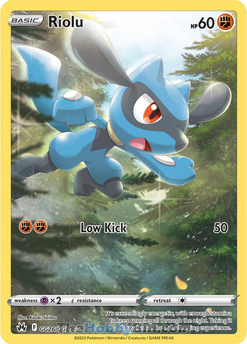 Riolu #GG26/GG70 Ultra Rare - Crown Zenith Pokemon card