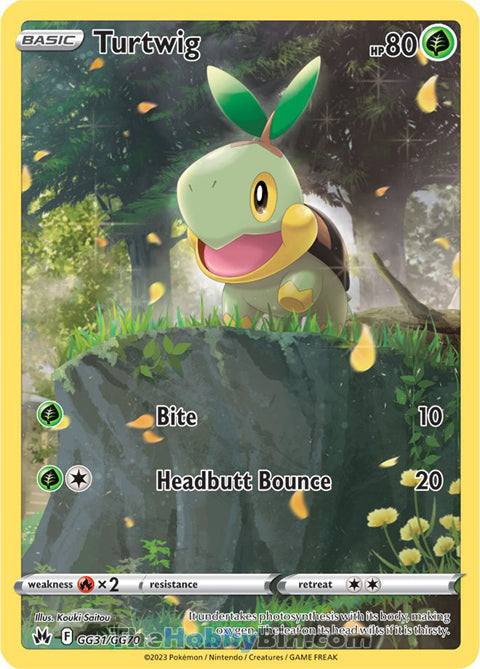 Turtwig #GG31/GG70 Ultra Rare - Crown Zenith Pokemon card