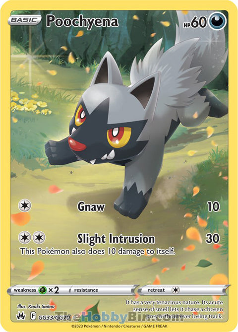Poochyena #GG33/GG70 Ultra Rare - Crown Zenith Pokemon card