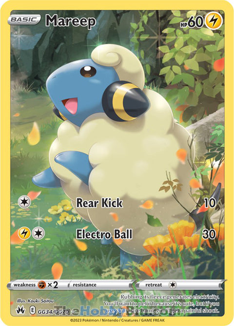 Mareep #GG34/GG70 Ultra Rare - Crown Zenith Pokemon card