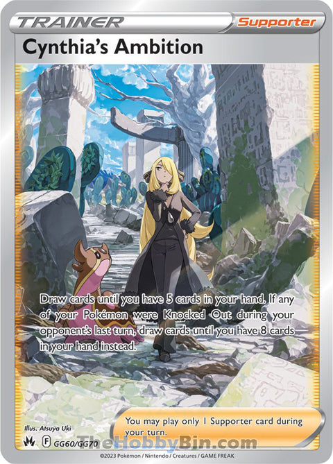 Cynthia's Ambition #GG60/GG70 Ultra Rare - Crown Zenith Pokemon card