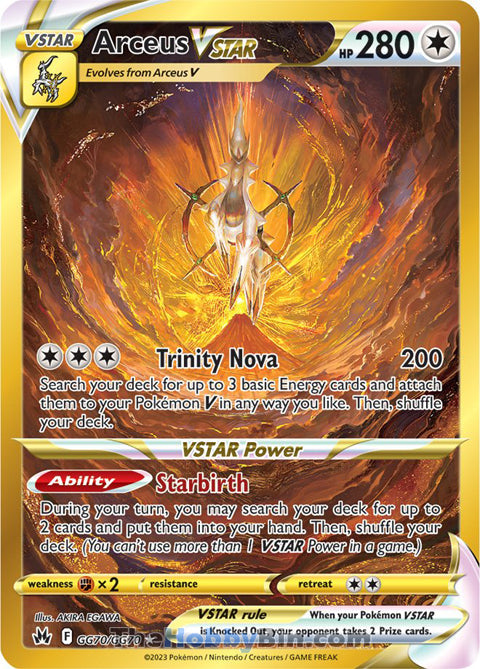 Arceus VSTAR #GG70/GG70 Secret Rare - Crown Zenith Pokemon card