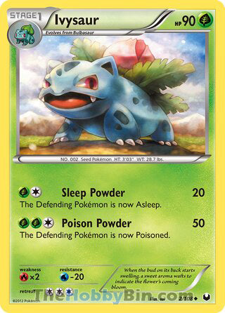 Ivysaur Dark Explorers Uncommon #2/108