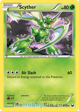 Scyther #4/108 Uncommon - Dark Explorers Pokemon card