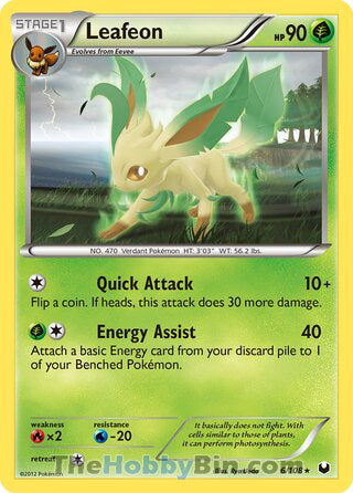 Leafeon Dark Explorers Rare #6/108