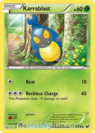 Karrablast #9/108 Common - Dark Explorers Pokemon card